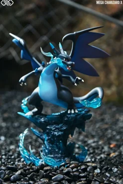 Small & Big Scale Mega Charizard X & Mega Charizard Y - Pokemon Resin Statue - Unlimited Studios