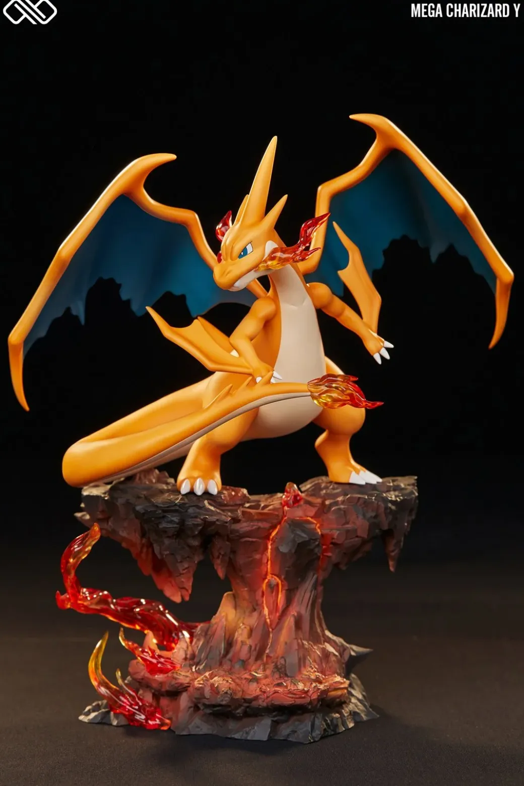 Small & Big Scale Mega Charizard X & Mega Charizard Y - Pokemon Resin Statue - Unlimited Studios