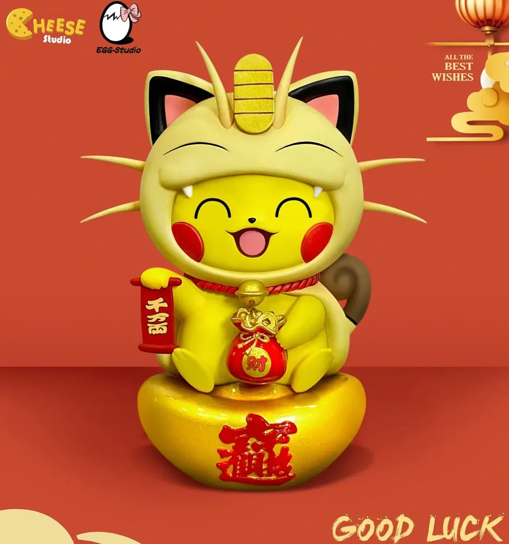 Small & Big Scale Meowth Cosplay Pikachu - Pokemon Resin Statue - CHEESE Studio