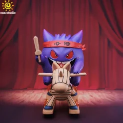 Small & Big Scale Rocking Horse Gengar - Pokemon Resin Statue - sun Studio