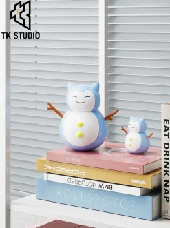 Small & Big Scale Snowman Ver. Snorlax - Pokemon Resin Statue - TK Studio