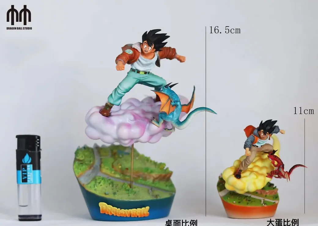 Small & Big Scale Title Page Son Goku on Cloud - Dragon Ball Resin Statue - DB.ShowReel Studio