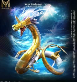 Small & Plus Scale Metal Seadramon & Chaos Seadramon - Digimon Resin Statue - My-Studio