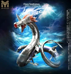Small & Plus Scale Metal Seadramon & Chaos Seadramon - Digimon Resin Statue - My-Studio