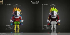 Small & Plus Scale Piedmon & Chaos Piedmon - Digimon Resin Statue - My-Studio