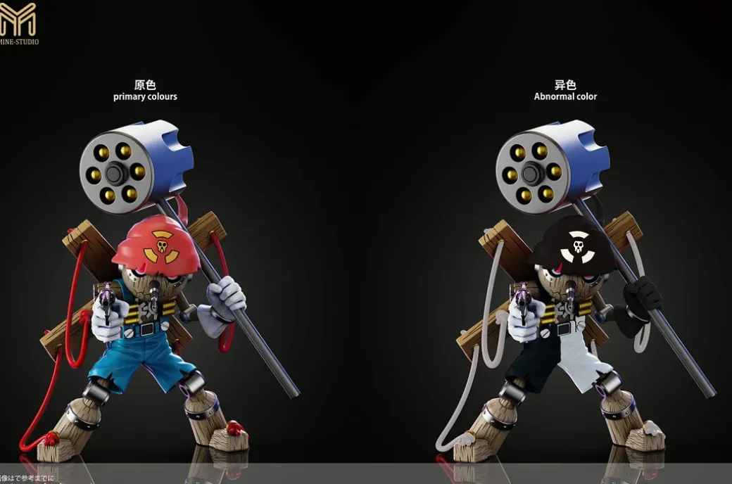 Small & Plus Scale Pinochimon & Chaos Pinochimon - Digimon Resin Statue - My-Studio