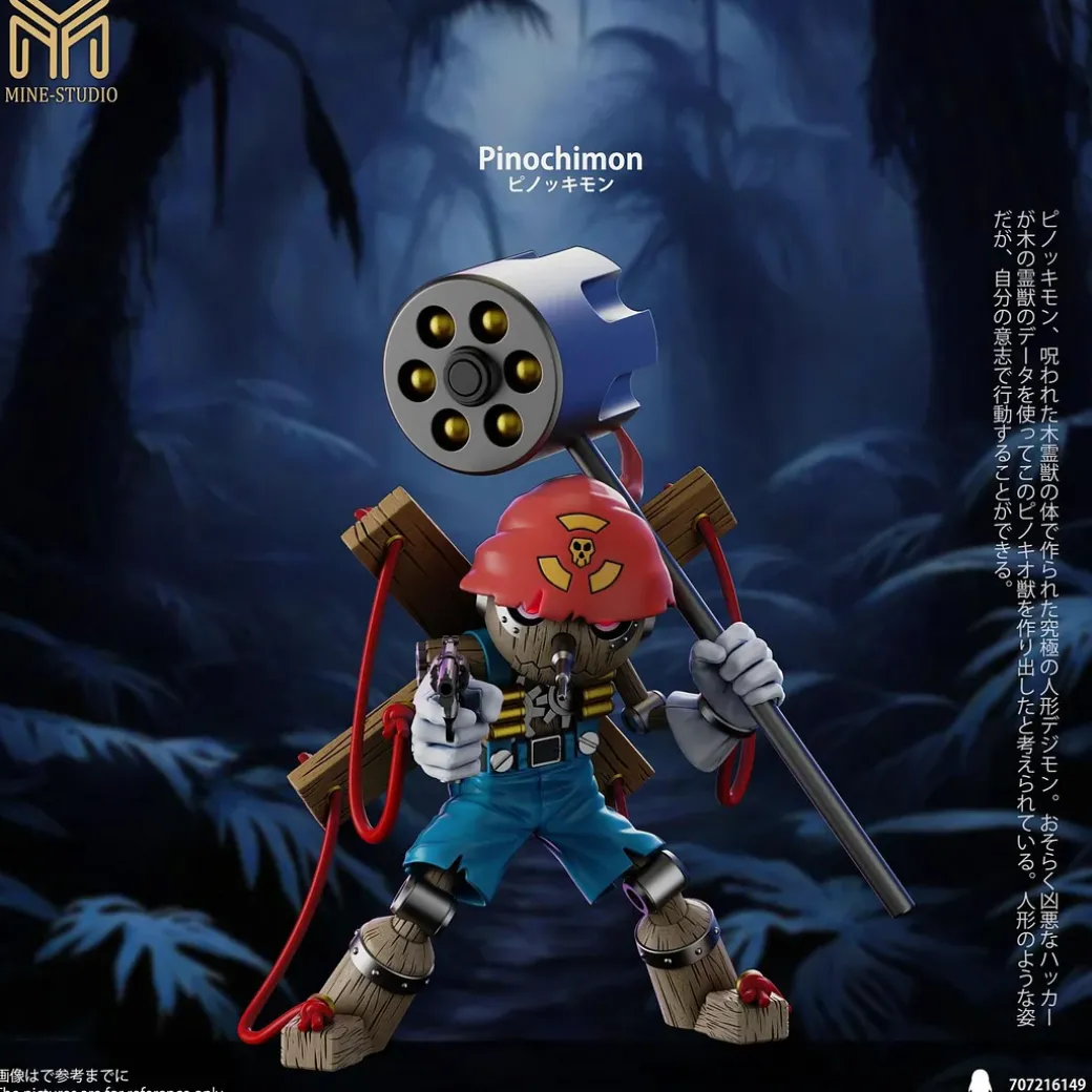 Small & Plus Scale Pinochimon & Chaos Pinochimon - Digimon Resin Statue - My-Studio