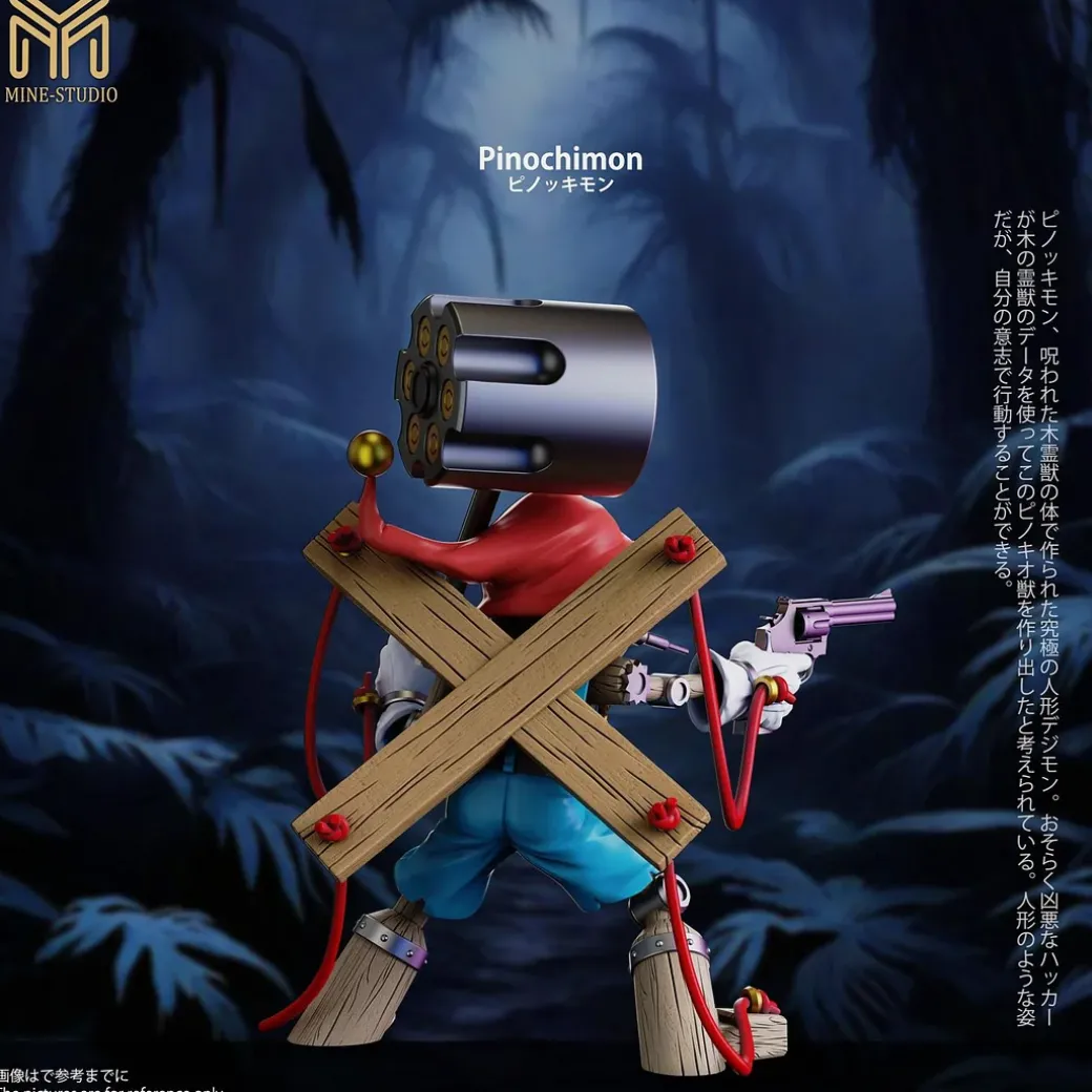 Small & Plus Scale Pinochimon & Chaos Pinochimon - Digimon Resin Statue - My-Studio