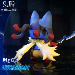 Small Scale Original Colour Mega Lucario Cosplay Pikachu - Pokemon Resin Statue - SJD Studio