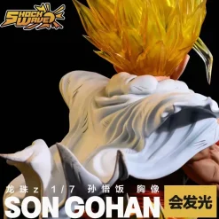 Son Gohan Bust Statue with LED - Dragon Ball Resin Statue - Shock Wave Studio