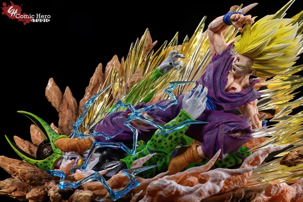 Son Gohan VS Cell - Dragon Ball Resin Statue - Comic Hero Studio