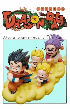 Son Goku & Arare/ Alare Riding Clouds - Dragon Ball Dr. Slump Resin Statue - ZOR Studios
