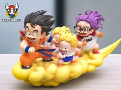 Son Goku & Arare/ Alare Riding Clouds - Dragon Ball Dr. Slump Resin Statue - ZOR Studios