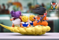 Son Goku & Arare/ Alare Riding Clouds - Dragon Ball Dr. Slump Resin Statue - ZOR Studios