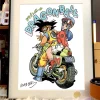 Son Goku & Chi-Chi Decorative Painting - Dragon Ball - Xingkong Studio