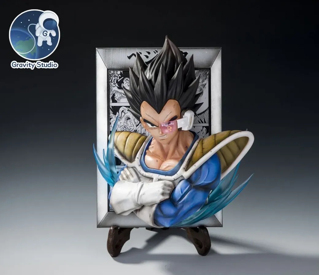 Son Goku & Vegeta Frame Decoration/Fridge Magnet - Dragon Ball Resin Statue - Gravity Studios