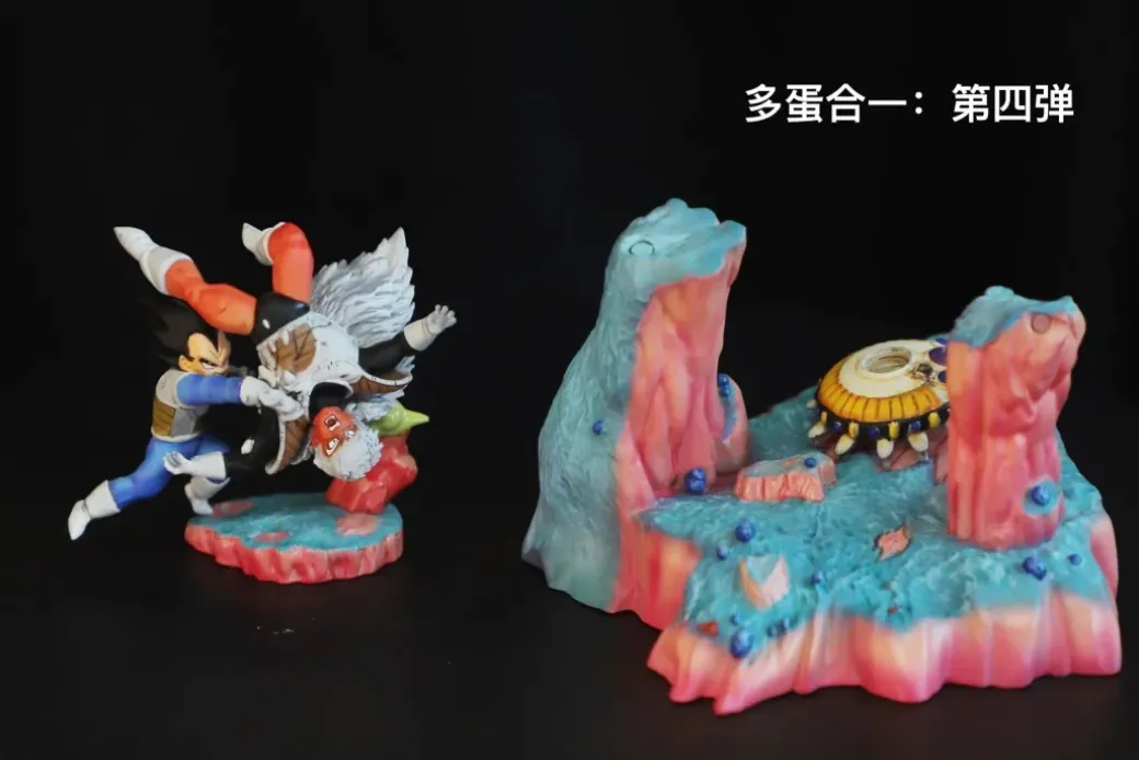 Son Goku VS Burter 004 & 005 - Dragon Ball Statue - Mr Dinosaur Studio