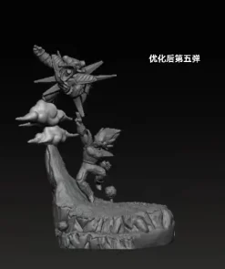 Son Goku VS Burter 004 & 005 - Dragon Ball Statue - Mr Dinosaur Studio