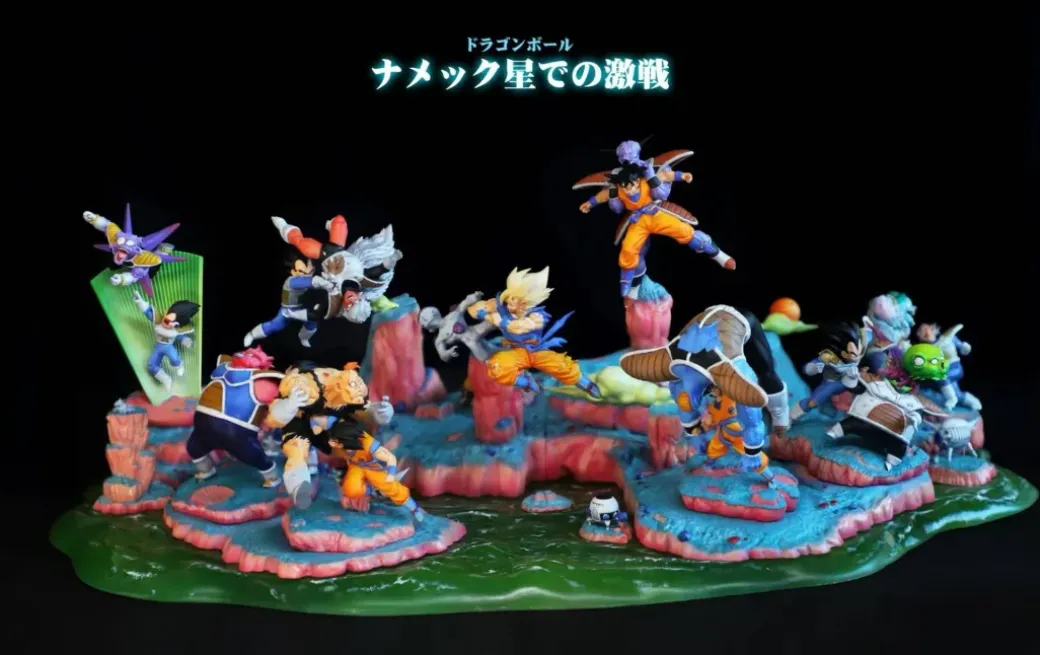 Son Goku VS Burter 004 & 005 - Dragon Ball Statue - Mr Dinosaur Studio