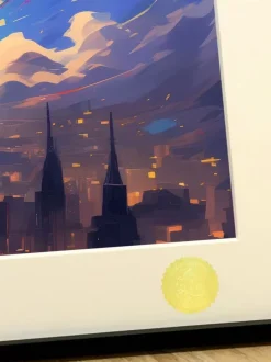 Starry Sky Gengar Decorative Painting - Pokemon - Xingkong Studio