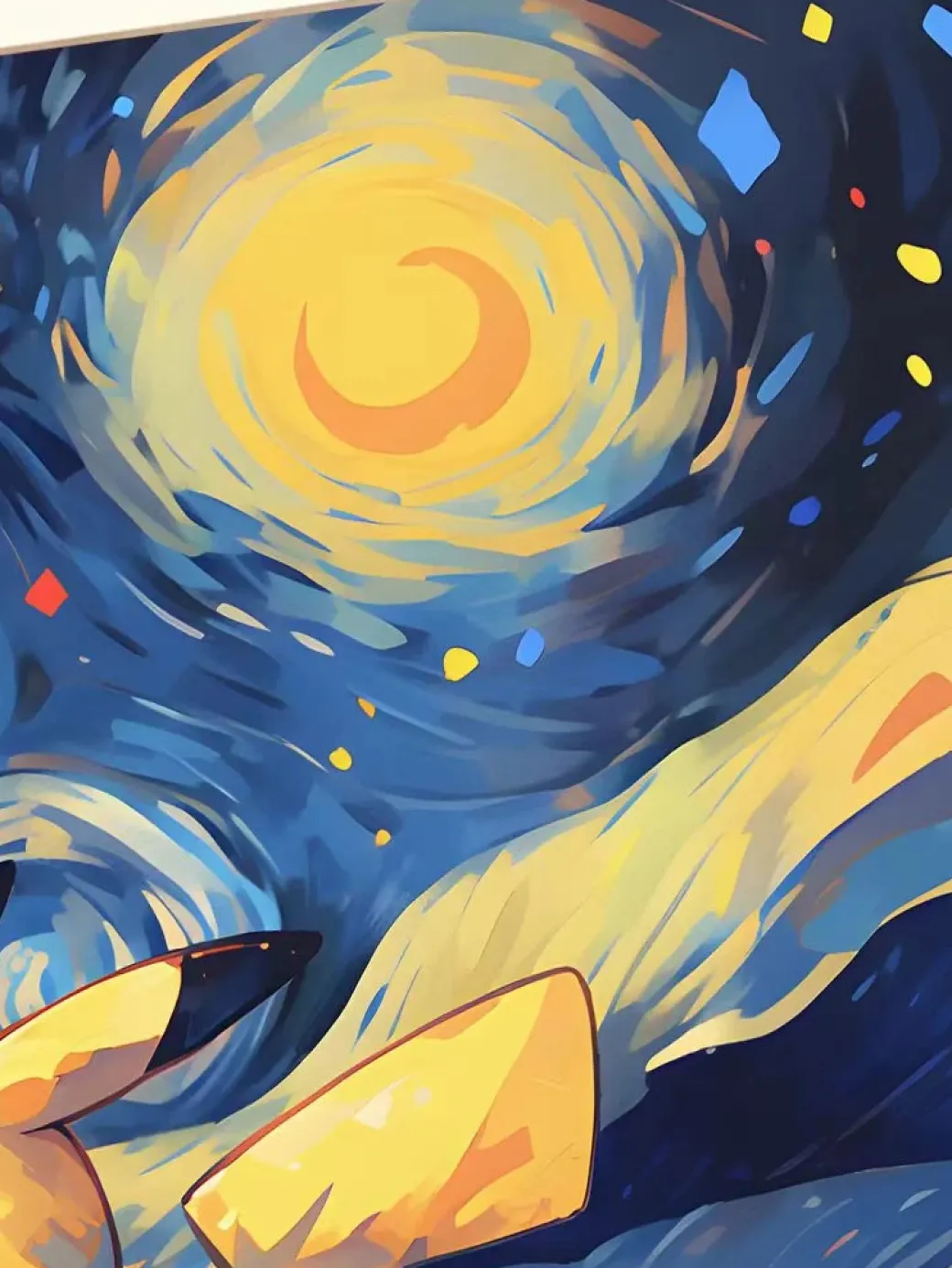 Starry Sky Pikachu Decorative Painting - Pokemon - Xingkong Studio
