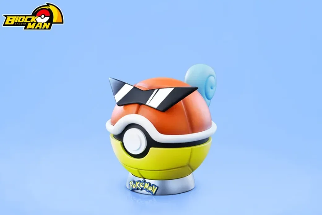 Starter Pokémon Poke Ball Series 003 Squirtle - Pokemon Resin Statue - Block Man Studio