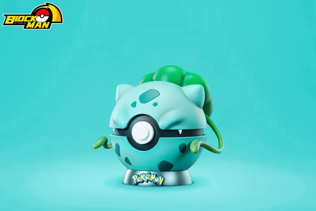 Starter Pokémon Poke Ball Series 001 Bulbasaur - Pokemon Resin Statue - Block Man Studio