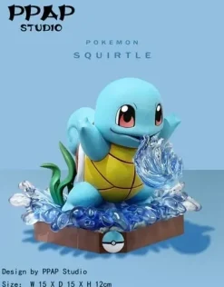 Starter Pokémon Squirtle, Charmander & Bulbasaur - Pokemon Resin Statue - PPAP Studios