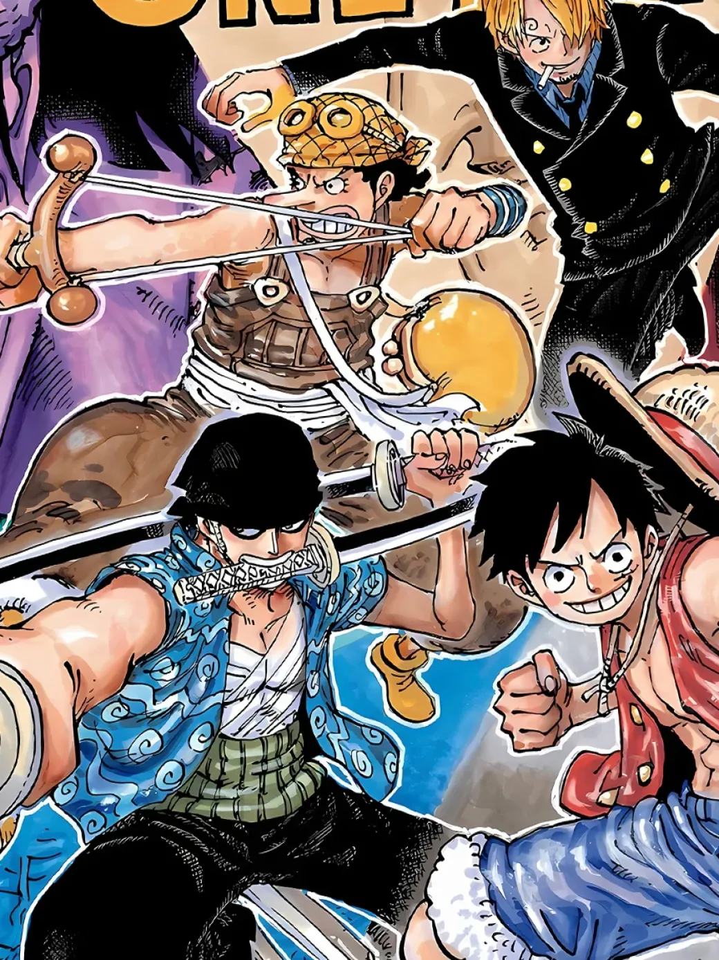 Straw Hat Crew Five Person Decoration Painting - ONE PIECE - Xingkong Studio