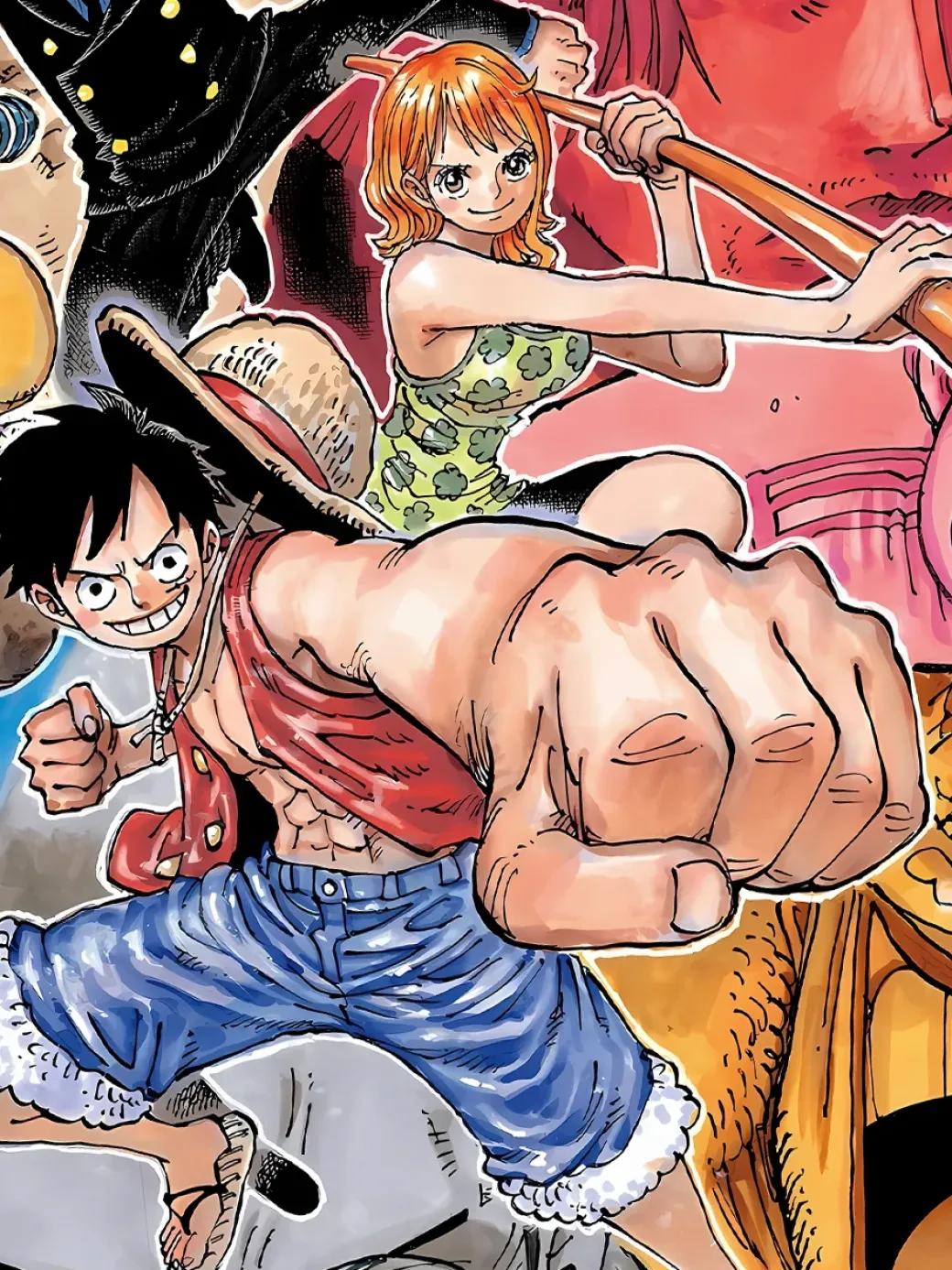 Straw Hat Crew Five Person Decoration Painting - ONE PIECE - Xingkong Studio