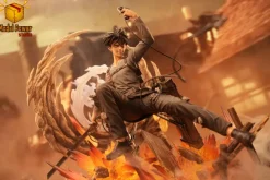 Street Battle Levi Ackerman with LED - Attack On Titan Resin Statue - Model Power Studio