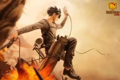 Street Battle Levi Ackerman with LED - Attack On Titan Resin Statue - Model Power Studio