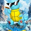 Sunglasses-wearing Squirtle - Pokemon Resin Statue - PPAP Studios