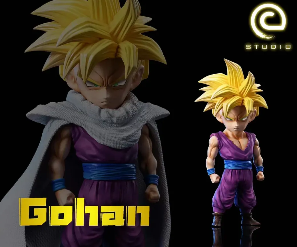 Super Saiyan 1 & Super Saiyan 2 Son Gohan - Dragon Ball Statue - C-Studios