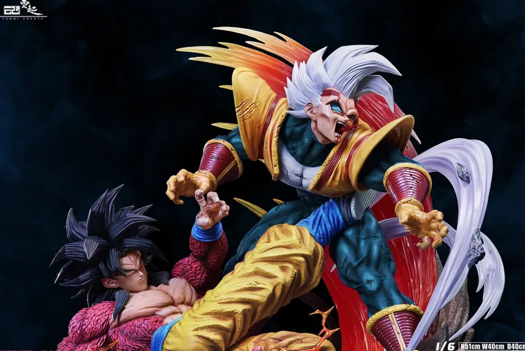 Super Saiyan 4 Son Goku with LED - Dragon Ball Resin Statue - YUNQI Studios