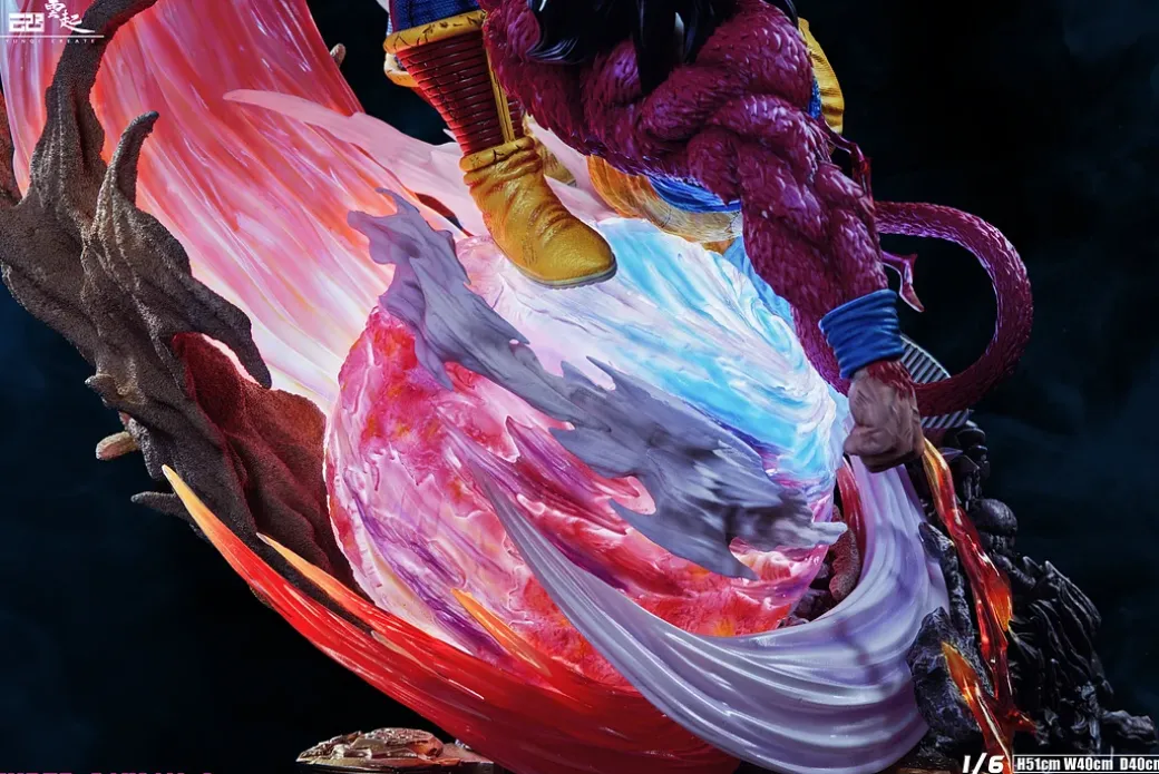 Super Saiyan 4 Son Goku with LED - Dragon Ball Resin Statue - YUNQI Studios
