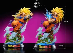 Super Saiyan 3 Son Goku with LED - Dragon Ball Resin Statue - KING Studio