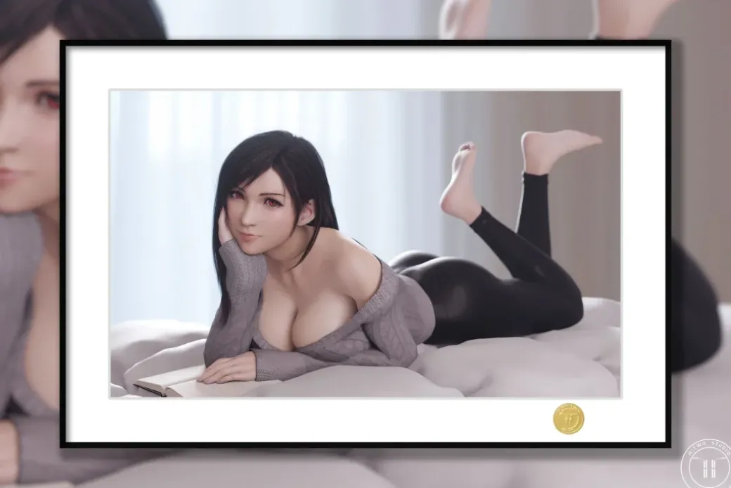 Sweater Ver. Tifa Lockhart Decorative Painting - (FF7) Final Fantasy VII - H-TWO Studio