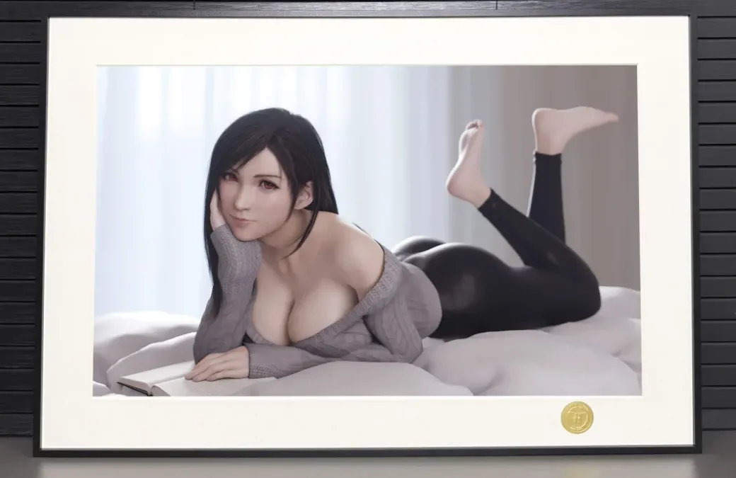 Sweater Ver. Tifa Lockhart Decorative Painting - (FF7) Final Fantasy VII - H-TWO Studio