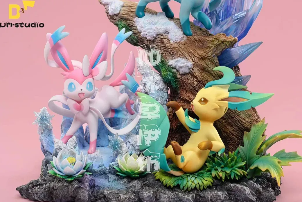 Sylveon & Glaceon & Leafeon - Pokemon Resin Statue - DM Studios