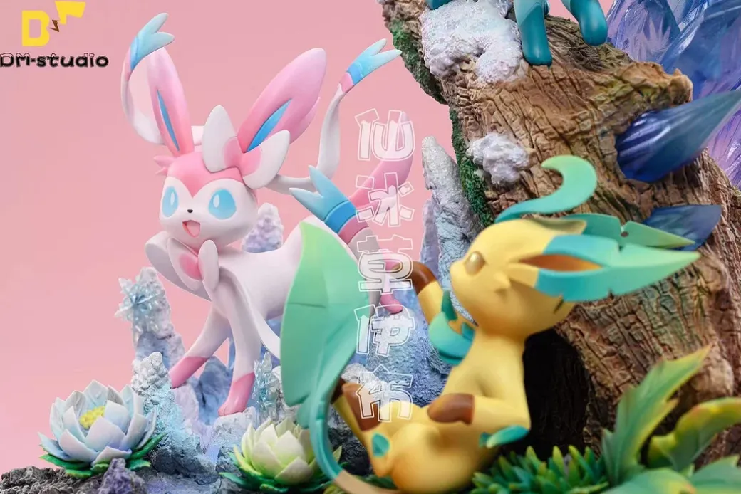 Sylveon & Glaceon & Leafeon - Pokemon Resin Statue - DM Studios