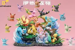 Sylveon & Glaceon & Leafeon - Pokemon Resin Statue - DM Studios