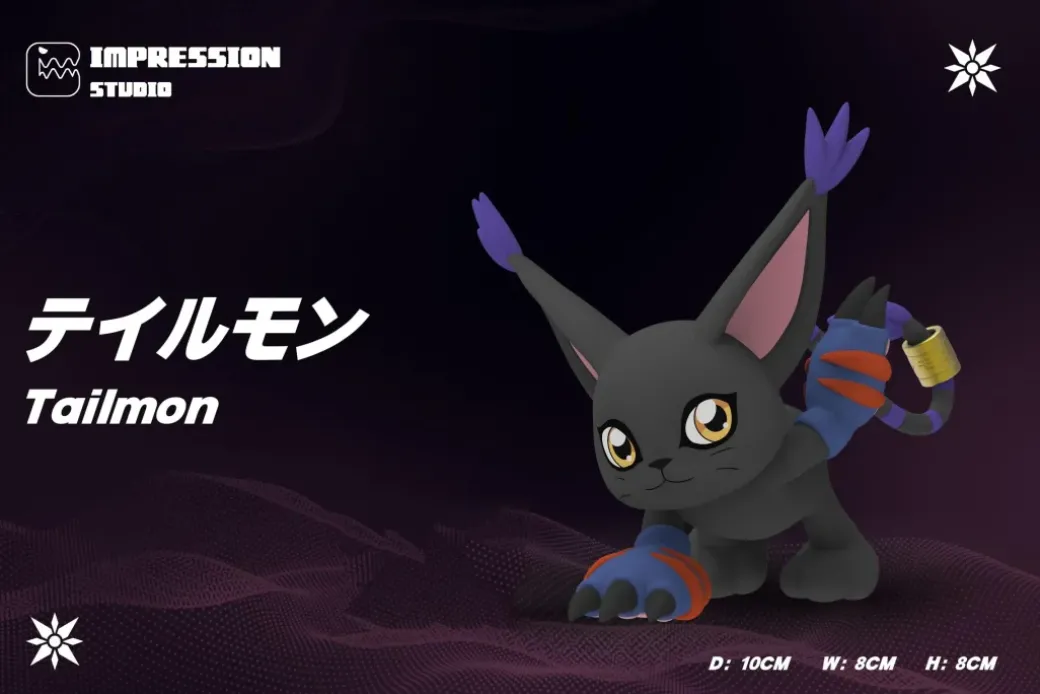 Tailmon - Digimon Statue - impression Studio
