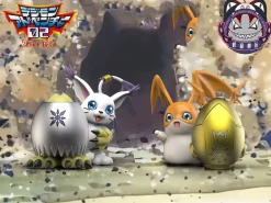 Tailmon & Patamon - Digimon Resin Statue - QiaoWuMoWan Studio