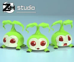 Tanemon Set - Digimon Resin Statue - ZH-Studio