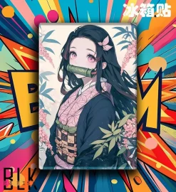 Tanjiro Kamado & Nezuko Kamado Fridge Magnet - Demon Slayer: Kimetsu No Yaiba - BLK Studio