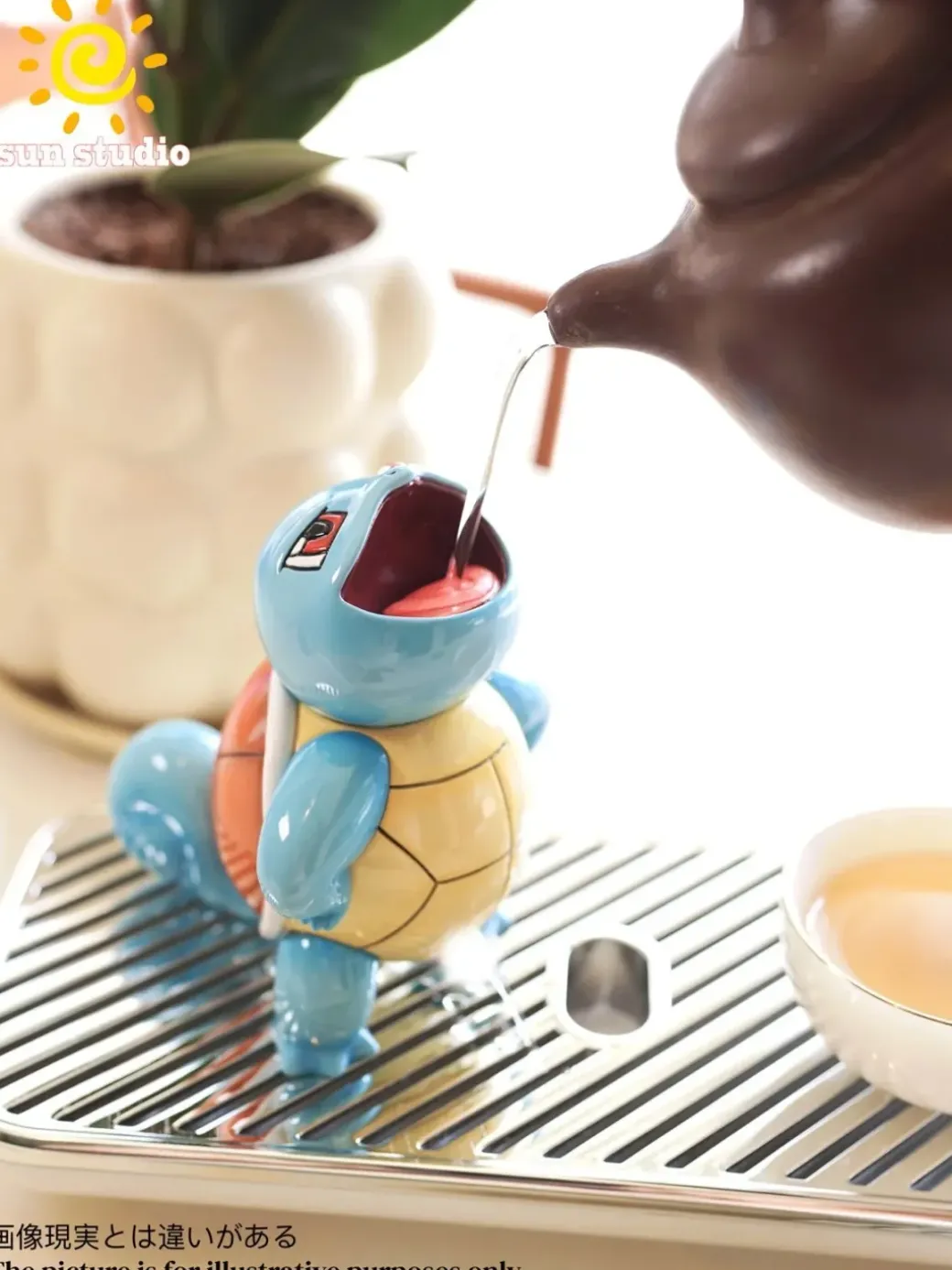 Tea Pet Squirtle - Pokemon Statue - sun Studios