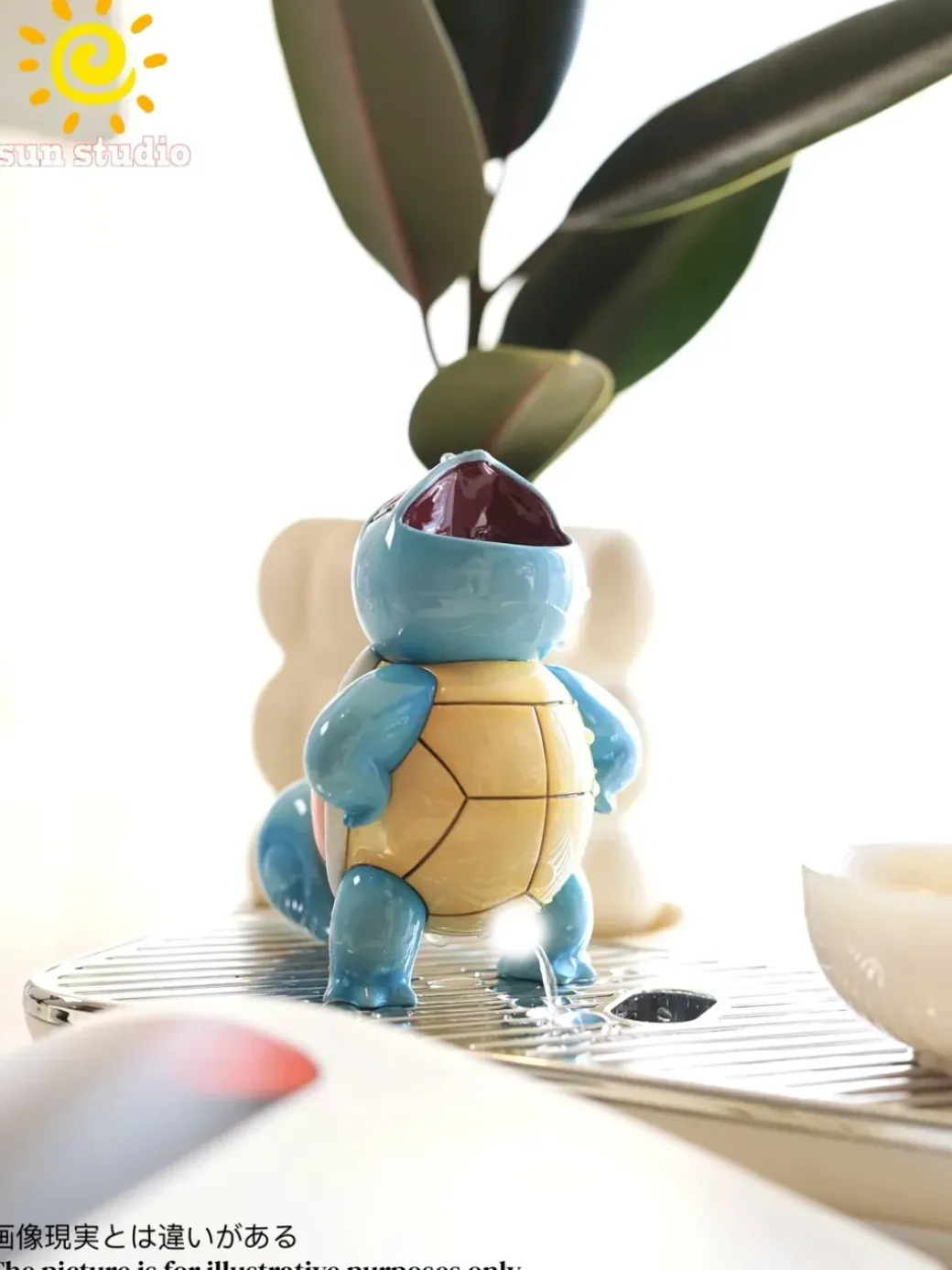 Tea Pet Squirtle - Pokemon Statue - sun Studios