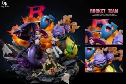 Team Rocket with LED - Pokemon Resin Statue - Fairy Studio