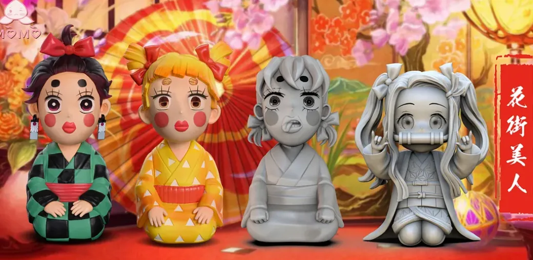 The Beauty of Hanamachi Series Agatsuma Zenitsu - Demon Slayer: Kimetsu no Yaiba Resin Statue - MoMo Studio